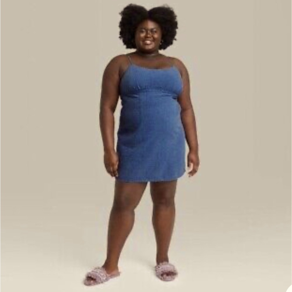 Women’s Plus Size Woven Spaghetti Strap Open Back Dress - Wild Fable - XXL